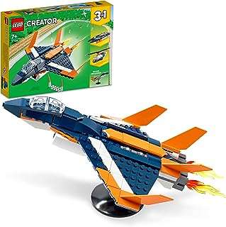 Creator 31126 jet supersonique 3 en 1 (215 pièces). Faites-vous plaisir sans vous ruiner avec DIAYTAR COTE D'IVOIRE, la boutique en ligne qui propose des produits discount pour tous les budgets. Venez découvrir notre sélection de produits pour la maison, l'électroménager, l'informatique et la mode, et profitez de remises exceptionnelles.