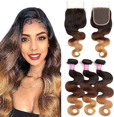 Lovenea paquets de cheveux humains vierges brésiliens avec fermeture ondulés ombrés 3 en dentelle. Achat malin en ligne ? C'est chez DIAYTAR COTE D'IVOIRE  ! Parcourez notre boutique en ligne généraliste et trouvez tout ce dont vous avez besoin à des prix réduits. Que ce soit pour équiper votre maison, mettre à jour votre garde-robe ou obtenir les derniers gadgets, notre sélection discount saura vous satisfaire sans vous ruiner !