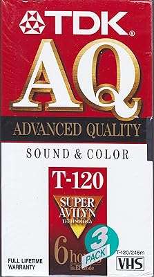 Cassette vidéo vhs tdk de 120 minutes (paquet de 3). Explorez DIAYTAR COTE D'IVOIRE  et découvrez une variété impressionnante de produits discount pour la maison, l'électroménager, l'informatique et la mode. Avec des offres irrésistibles et une livraison rapide, faites des économies tout en obtenant des produits de qualité.