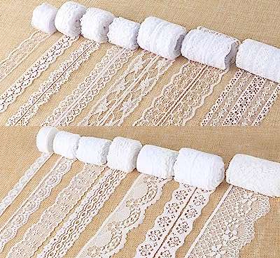 46 mètres de ruban dentelle blanche 14 rouleaux vintage de 06. Bienvenue chez DIAYTAR COTE D'IVOIRE, votre destination de choix pour dénicher des bonnes affaires en ligne. Explorez notre sélection de produits discount allant des indispensables de la maison aux dernières nouveautés informatiques et mode, et profitez de notre engagement à vous offrir des prix compétitifs.