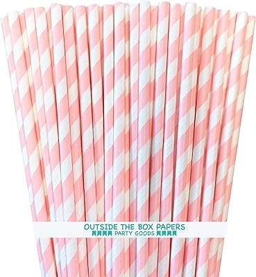 Pailles en papier rayé rose clair et blanc 19 cm paquet de 100. Privilégiez le style sans vous ruiner avec DIAYTAR COTE D'IVOIRE . Notre boutique en ligne propose une sélection de produits mode et gadgets à des prix défiant toute concurrence. Vous trouverez chez nous les tendances du moment à des tarifs abordables. Profitez de cette opportunité et faites-vous plaisir sans vous ruiner.