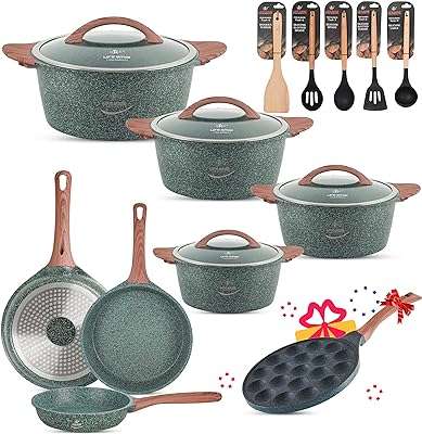 Batterie de cuisine 16 pièces ensemble de casseroles et poêles life. Faites des économies sans compromis sur la qualité grâce à DIAYTAR COTE D'IVOIRE, votre boutique en ligne spécialisée dans les produits discount. Découvrez notre gamme variée d'articles pour la maison, l'électroménager, l'informatique, la mode et les gadgets, tous disponibles à des prix attractifs. Profitez de nos offres exceptionnelles et transformez votre façon de magasiner avec DIAYTAR COTE D'IVOIRE .
