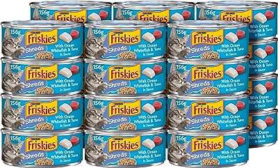 Nourriture humide hachée purina friskies pour chats avec poisson blanc et thon en sauce. À la recherche de bons plans et de prix irrésistibles ? DIAYTAR COTE D'IVOIRE  est votre destination ultime ! Explorez notre boutique en ligne généraliste où vous trouverez une large gamme de produits discount, couvrant tous vos besoins. Achetez l'électroménager dont vous avez besoin, renouvelez votre garde-robe ou succombez aux derniers gadgets sans vous ruiner.