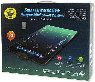 Tapis de prière interactif éducatif my salat pour adultes et adultes. Bienvenue chez DIAYTAR COTE D'IVOIRE, votre destination ultime pour des articles de qualité à prix cassés ! Explorez notre boutique en ligne regorgeant de produits discount, de la décoration d'intérieur aux appareils électroménagers en passant par l'informatique, la mode branchée et les gadgets innovants.