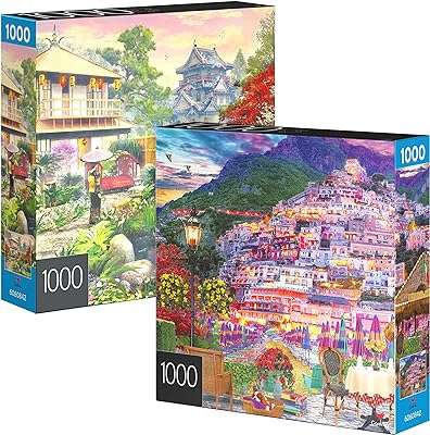 Puzzle 1000 pièces côte amalfitaine et jardin japonais puzzles pour adultes et enfants de 8. DIAYTAR COTE D'IVOIRE  deviendra rapidement votre référence pour tous vos besoins discount en ligne. Découvrez notre vaste assortiment de produits allant des indispensables de la maison aux dernières innovations technologiques, en passant par les vêtements et les accessoires de mode à prix cassés. Profitez de notre offre exceptionnelle dès maintenant !