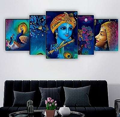 Ensemble de décoration d'intérieur uv 5 pièces radha krishna avec couple. Faites de bonnes affaires en ligne avec DIAYTAR COTE D'IVOIRE, votre destination ultime pour des produits discount de qualité. Découvrez notre catalogue diversifié comprenant des articles pour la maison, l'électroménager, l'informatique, la mode et les gadgets. Optez pour des prix réduits sans compromettre sur la qualité grâce à DIAYTAR COTE D'IVOIRE .