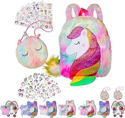 Sac à dos moelleux licorne arc en ciel avec sac main ou bloc notes carnet de notes. DIAYTAR COTE D'IVOIRE  - Le paradis du shopping en ligne pour les amateurs d'affaires à prix réduit. Parcourez notre sélection de produits discount pour la maison, l'électroménager, l'informatique et bien plus encore. Réalisez de belles économies sans faire de compromis sur la qualité.