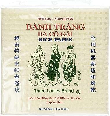 Pack de 2 carrés de papier de riz trois dames (22 cm). DIAYTAR COTE D'IVOIRE  - votre guichet unique pour des produits discount dans tous les domaines. Redécorez votre maison, améliorez votre cuisine, restez à la pointe de la mode et profitez des derniers gadgets, le tout à des prix exceptionnels. Dites adieu aux achats coûteux et bienvenue aux bonnes affaires !