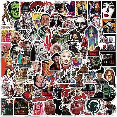 Pack d'autocollants halloween 100 pièces autocollants de film d'horreur effrayant rôle tueur thriller pour bouteille. DIAYTAR COTE D'IVOIRE  est votre complice pour des achats malins. Explorez notre boutique en ligne et dénichez des affaires incroyables sur une gamme variée de produits, allant de l'informatique à la maison en passant par la mode. Optez pour des produits de qualité à prix discount, sans compromis.