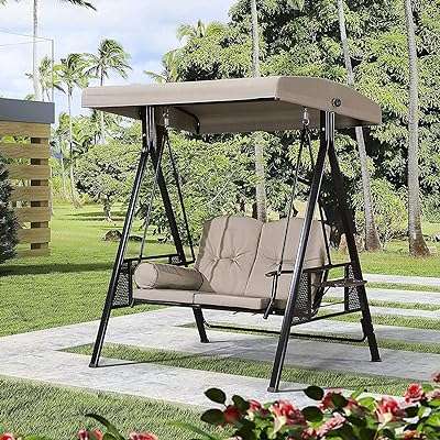 Balançoire de jardin extérieur en métal 2 places. Découvrez DIAYTAR COTE D'IVOIRE, votre destination ultime pour des achats malins à prix cassés ! Explorez notre catalogue en ligne et trouvez des réductions incroyables sur des produits indispensables pour la maison, l'électroménager, l'informatique ainsi que des accessoires de mode et des gadgets à la pointe de la tendance.