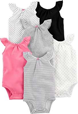 Body bébé 6 pièces sans manches avec boutons pression. Découvrez DIAYTAR COTE D'IVOIRE, votre destination incontournable pour des achats discount en ligne. Notre magasin généraliste propose une vaste gamme de produits, allant des articles ménagers pratiques aux appareils électroménagers de pointe, en passant par les gadgets multimédias les plus récents et les vêtements tendance. Faites des économies substantielles tout en vous offrant des produits de la plus haute qualité !