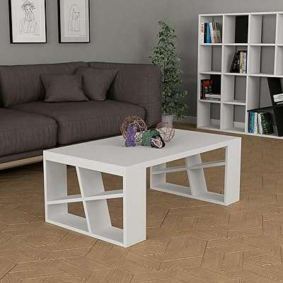 Table basse au design miel de decorty en bois d'ingénierie idéale pour le salon. DIAYTAR COTE D'IVOIRE, votre solution intelligente pour des achats malins. Découvrez notre boutique en ligne et bénéficiez de prix discount sur une large sélection de produits pour la maison, l'électroménager, l'informatique et la mode. Ne manquez pas l'opportunité de faire des économies avec DIAYTAR COTE D'IVOIRE !