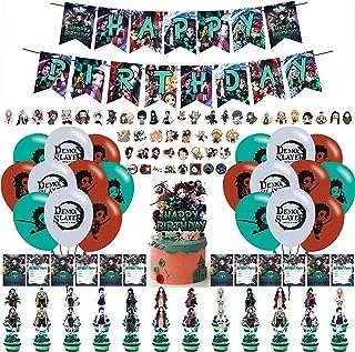 112 pièces de décorations de fête sur le thème demon slayer fournitures d'anniversaire avec bannière. DIAYTAR COTE D'IVOIRE, votre destination shopping pour des réductions imbattables ! Parcourez notre vaste sélection de produits à petits prix, des appareils électroménagers aux accessoires informatiques, en passant par les tenues tendance et les gadgets à la pointe de la technologie. Restez à la mode tout en économisant avec nos offres exceptionnelles !