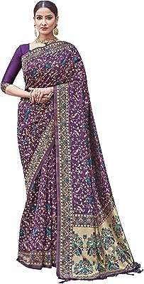 Sari pour femmes banarasi art soie tissée saree designer indien cadeau de mariage avec chemisier. DIAYTAR COTE D'IVOIRE  - le secret des bonnes affaires en ligne. Simplifiez vos achats et réalisez des économies substantielles grâce à notre sélection éclectique comprenant des articles pour votre maison, des gadgets high-tech, des produits informatiques et des vêtements branchés, tous à des prix imbattables.