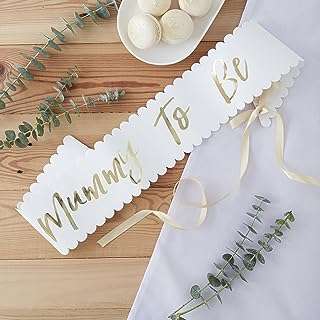 Écharpe de fête prénatale ginger ray mother to be baby blanche et dorée. À la recherche de bons plans pour équiper votre maison à moindre coût ? DIAYTAR COTE D'IVOIRE  est là pour vous ! Découvrez notre sélection de produits discount pour la maison, de l'électroménager à la décoration, et profitez de prix imbattables tout au long de l'année.