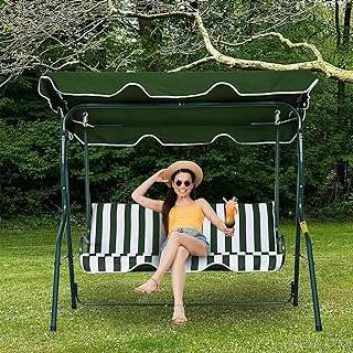Balançoire de jardin blue river avec auvent réglable balançoire suspendue pour intérieur et extérieur. Plongez dans l'univers des bonnes affaires avec DIAYTAR COTE D'IVOIRE  ! Notre boutique en ligne vous propose une sélection de produits discount dans différents domaines, allant des indispensables de la maison aux dernières tendances en matière de mode et de technologie. Naviguez à travers notre catalogue et profitez d'offres à ne pas manquer.