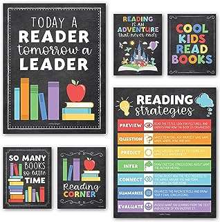 6 affiches de lecture colorées pour la décoration bibliothèque salle classe. DIAYTAR COTE D'IVOIRE  est votre guichet unique pour des produits discount de haute qualité. Parcourez notre large sélection d'articles, allant des appareils électroménagers essentiels aux produits informatiques, en passant par les accessoires mode et les gadgets dernier cri, tout en profitant de prix imbattables.