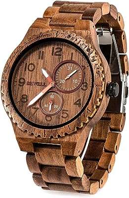 Montre en bois légère rétro faite à la main pour hommes. DIAYTAR COTE D'IVOIRE  est la boutique en ligne idéale pour les chasseurs de bonnes affaires. Explorez notre vaste choix de produits à prix discount, parmi lesquels l'électroménager, l'informatique, la mode et les gadgets, et économisez tout en vous faisant plaisir !