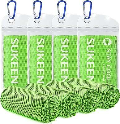 Sukeen [lot de 4 serviettes rafraîchissantes (40" x 12") serviette de glace froide douce et respirante. Découvrez DIAYTAR COTE D'IVOIRE, la boutique en ligne qui vous propose une large gamme de produits discount, de l'électroménager à la mode en passant par l'informatique. Bénéficiez de prix avantageux et d'une expérience de shopping en ligne pratique et économique.