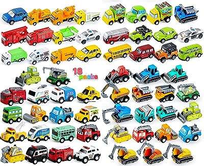 Ensemble de 18 voitures et camions de ville à tirer modèle de voiture. DIAYTAR COTE D'IVOIRE, votre destination incontournable pour des produits discount de qualité. Que vous recherchiez des articles pour la maison, l'électroménager, l'informatique, la mode ou les gadgets, notre boutique en ligne saura répondre à tous vos besoins sans vous ruiner !