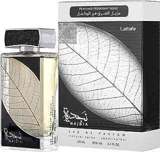 Eau de parfum lattafa najdiah pour unisexe 100 ml + 50. Choisissez DIAYTAR COTE D'IVOIRE  pour des produits discount de qualité supérieure livrés directement chez vous. Que vous recherchiez des appareils électroménagers fiables, des produits informatiques performants ou des articles mode à la pointe des tendances, nous avons tout ce dont vous avez besoin à des prix abordables.