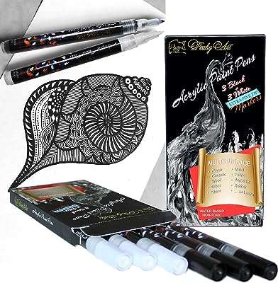 Marqueurs de peinture acrylique noir et blanc (paquet de 3 + 3). Envie de faire de bonnes affaires ? Optez pour DIAYTAR COTE D'IVOIRE, votre destination en ligne pour des produits discount de la maison à l'informatique, vous offrant des réductions exclusives sur une large sélection d'articles.