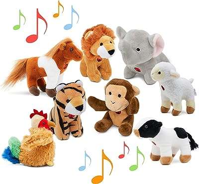 Ensemble de jouets en peluche animaux parlants avec son (ensemble de 8. DIAYTAR COTE D'IVOIRE  - votre guichet unique pour des produits discount dans tous les domaines. Redécorez votre maison, améliorez votre cuisine, restez à la pointe de la mode et profitez des derniers gadgets, le tout à des prix exceptionnels. Dites adieu aux achats coûteux et bienvenue aux bonnes affaires !
