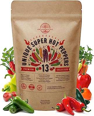 Pack de 13 variétés de graines de piment fort rares pour la culture en intérieur et extérieur.. Trouvez tout ce dont vous avez besoin chez DIAYTAR COTE D'IVOIRE, votre boutique en ligne discount incontournable. Avec un vaste choix d'articles pour la maison, des électroménagers aux gadgets high-tech, en passant par la mode à petits prix, nous vous offrons des opportunités d'économies tout en garantissant une satisfaction maximale.