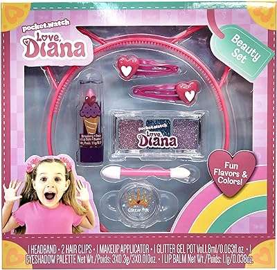 Coffret de beauté love diana avec jouets de maquillage et accessoires de coiffure. DIAYTAR COTE D'IVOIRE  est votre partenaire de confiance pour des achats en ligne à prix réduits. Explorez notre site pour trouver tout ce dont vous avez besoin, des appareils électroménagers de renom aux gadgets étonnants, et profitez de nos offres exclusives pour réaliser des économies incroyables.