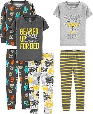 Ensemble pyjama en coton coupe ajustée simplejoys pour bébés et tout petits. DIAYTAR COTE D'IVOIRE  réinvente vos achats en ligne en vous proposant une gamme incroyablement diverse de produits à prix réduits. Parcourez notre boutique en ligne et découvrez des articles discount pour la maison, l'électroménager, l'informatique, la mode et les gadgets, tout en réalisant d'importantes économies. Offrez-vous le meilleur sans vous ruiner grâce à notre sélection soigneusement choisie pour satisfaire tous vos besoins.