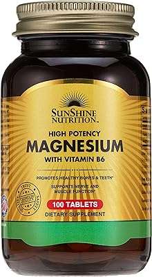 Magnésium haute puissance avec vitamine b6 100 comprimés sunshine nutrition. DIAYTAR COTE D'IVOIRE  deviendra rapidement votre référence pour tous vos besoins discount en ligne. Découvrez notre vaste assortiment de produits allant des indispensables de la maison aux dernières innovations technologiques, en passant par les vêtements et les accessoires de mode à prix cassés. Profitez de notre offre exceptionnelle dès maintenant !