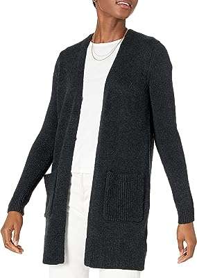 Amazon essentials cardigan en jersey à manches longues ouvert sur le devant pour femme. DIAYTAR COTE D'IVOIRE  is your ultimate destination for discount shopping, providing a diverse range of products that cater to your everyday needs. With everything from essential home appliances to state-of-the-art electronics, trendy fashion pieces, and inventive gadgets, our online store offers unbeatable prices without compromising on quality.
