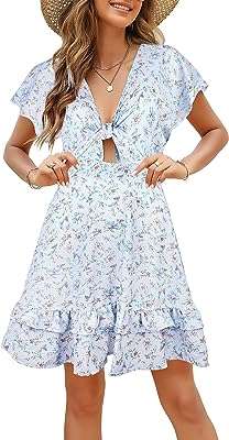 Robe midi à imprimé floral nouée sur le devant et boutonnée bretelles fines pour femme. DIAYTAR COTE D'IVOIRE, la boutique en ligne qui rend l'achat discount facile et accessible à tous ! Parcourez notre catalogue varié qui regorge de produits discount pour la maison, l'électroménager, l'informatique ou encore la mode. Avec nous, vous profiterez de tarifs avantageux sans compromis sur la qualité, le tout, depuis le confort de votre foyer.