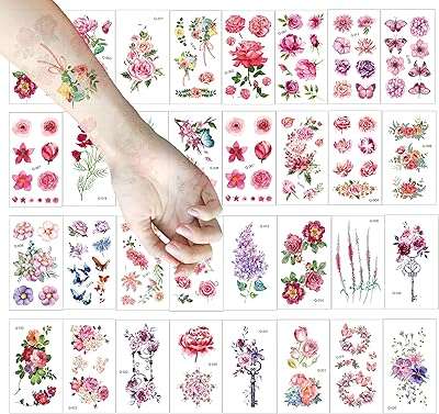 32 feuilles de tatouages ​​temporaires aquarelles roses et papillons multicolores faux. Parcourez DIAYTAR COTE D'IVOIRE, votre plateforme en ligne incontournable pour l'achat de produits discount. Que vous recherchiez des articles pour votre maison, des outils électroniques ou des accessoires de mode, nous avons tout ce qu'il vous faut à des prix incroyables, sans compromettre la qualité.