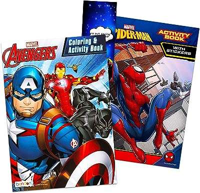 Ensemble de livres de coloriage de super héros ~ 2 avec autocollants et accroche porte en bonus. Faites des économies intelligentes avec DIAYTAR COTE D'IVOIRE  ! Découvrez notre assortiment discount de produits pour la maison, l'électroménager, l'informatique, la mode et les gadgets. Profitez de prix réduits sans compromis sur la qualité, et offrez-vous tout ce dont vous avez besoin à petit prix.