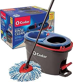 Vadrouille rotative en microfibre oh cedar easyring avec seau pour le nettoyage des sols. DIAYTAR COTE D'IVOIRE  - optimisez votre budget sans sacrifier la qualité ! Découvrez notre sélection discount allant des articles de mode aux équipements électroménagers, pour des économies garanties.