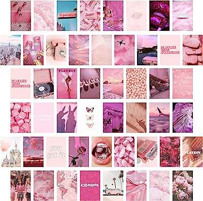 Cy2side 50 pièces d'images esthétiques roses pour affiches murales ensembles de 4" x 6" kit d'impression collage rose de ́coration. Avec DIAYTAR COTE D'IVOIRE, vous pouvez profiter de produits discount de qualité supérieure sans compromettre votre budget. Notre boutique en ligne propose une vaste sélection d'articles, allant des essentiels pour la maison aux gadgets dernier cri, tous proposés à des prix compétitifs pour vous offrir un véritable rapport qualité-prix.