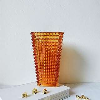 Vase en cristal orange sihia life avec remplissages de vase dorés. Ne payez pas plus cher pour vos achats ! DIAYTAR COTE D'IVOIRE  propose une sélection de produits discount pour tous les budgets, allant de la maison à l'électroménager en passant par l'informatique, la mode et les gadgets. Faites des économies sans compromis sur la qualité !