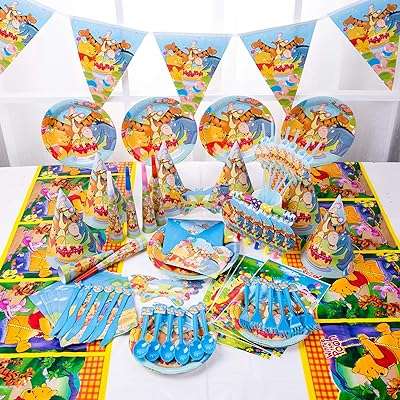 Ensemble de vaisselle jetable de fête winnie l'ourson 90 pièces fournitures décoration de table noël pour enfants. Trouvez tout ce dont vous avez besoin chez DIAYTAR COTE D'IVOIRE, votre boutique en ligne discount incontournable. Avec un vaste choix d'articles pour la maison, des électroménagers aux gadgets high-tech, en passant par la mode à petits prix, nous vous offrons des opportunités d'économies tout en garantissant une satisfaction maximale.
