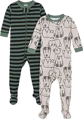 Pyjama à pieds gerber pour bébés garçons lot de 2 dormeuses et tout petits. DIAYTAR COTE D'IVOIRE  - votre guichet unique pour des achats discount en ligne. Parcourez notre catalogue diversifié et trouvez des produits de qualité à des prix incroyables. Avec notre large sélection allant de la maison à l'informatique en passant par l'électroménager, vous trouverez toujours ce dont vous avez besoin chez nous.