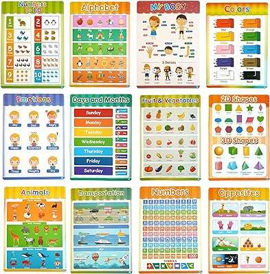 Affiches d'apprentissage préscolaire cloudfour ressources de tableaux pour les tout petits ensemble de 12 activités par affiches. DIAYTAR COTE D'IVOIRE, votre partenaire de confiance pour des achats en ligne économiques et variés. Explorez notre sélection exceptionnelle d'articles discount pour la maison, l'électroménager, l'informatique, la mode et les gadgets, afin de trouver les meilleures affaires. Optimisez votre expérience d'achat grâce à DIAYTAR COTE D'IVOIRE  et réalisez des économies substantielles dès maintenant.