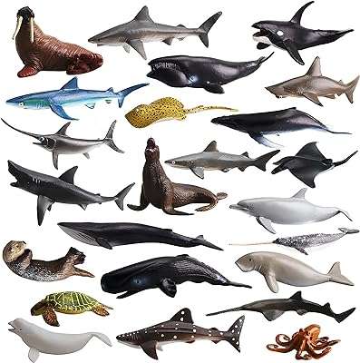 Toymany 24 mini figurines d'animaux de l'océan : décorations de gâteau réalistes avec requins. Besoin de faire des économies ? Faites confiance à DIAYTAR COTE D'IVOIRE, la boutique en ligne discount idéale pour toutes vos envies. Parcourez notre gamme complète de produits, allant de la maison à l'électroménager, de l'informatique à la mode et aux gadgets, et découvrez des offres irrésistibles. Achetez en toute confiance, car la satisfaction de nos clients est notre priorité absolue.