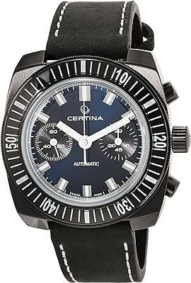 Montre chronographe automatique suisse certina 1968 pour homme noir bracelet. Profitez de rabais incroyables sur DIAYTAR COTE D'IVOIRE  et économisez sur tous vos achats! Que vous cherchiez des équipements high-tech, des produits de beauté, des articles pour animaux de compagnie ou même des meubles pour la maison, notre boutique en ligne généraliste vous propose les meilleurs prix du marché.