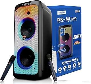 Haut parleur karaoké double platine dk 88 avec 2 microphones sans fil énorme. DIAYTAR COTE D'IVOIRE, votre source d'économies en ligne pour tout ce dont vous avez besoin ! Explorez notre boutique généraliste et découvrez un vaste éventail de produits discount pour la maison, l'électronique, la mode et bien plus encore. Profitez des meilleures offres à des prix incroyablement bas, tout en économisant sur votre budget !
