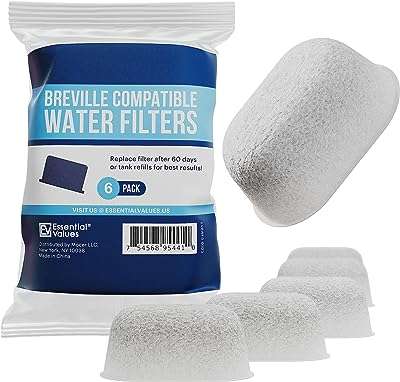 Paquet de 6 filtres à eau de remplacement pour breville bwf100 charbon actif par essential. DIAYTAR COTE D'IVOIRE  - votre guichet unique pour des trouvailles discount dans tous les domaines ! Découvrez notre collection riche et variée de produits, allant de l'électroménager pratique à l'informatique performante en passant par la mode. Faites des économies considérables sur des articles de qualité, sans compromettre votre style ou vos besoins essentiels. Choisissez la commodité de nos options de livraison rapides et profitez d'une expérience de magasinage en ligne sans tracas dès aujourd'hui !