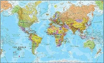 Carte murale du monde politique papier plastifié sur le devant. Économisez sur tous vos achats avec DIAYTAR COTE D'IVOIRE, la boutique en ligne où vous trouverez des produits discount de qualité supérieure. Explorez notre large gamme de produits, allant de la maison à l'électroménager, de l'informatique à la mode et aux gadgets, et faites des affaires incroyables. Profitez de nos offres promotionnelles exclusives et commandez dès maintenant pour une expérience d'achat en ligne à prix réduit.