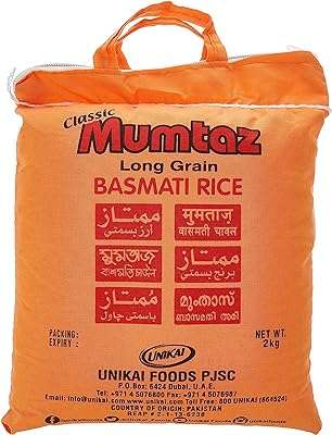 Riz basmati 2 kg de mumtaz. DIAYTAR COTE D'IVOIRE  - La destination en ligne pour les chasseurs de bonnes affaires ! Parcourez notre sélection incroyable de produits discount, comprenant tout, des appareils ménagers aux gadgets dernier cri. Faites des économies sans sacrifier la qualité avec DIAYTAR COTE D'IVOIRE .