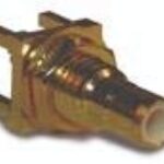 142210, connecteur rf smb, prise pcb droite, trou traversant, cloison 50 ohm