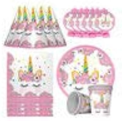Party time - 30 pièces. ensemble de fournitures de fête licorne, ensemble de vaisselle jetable pour décorations de fête d'anniversaire, pour 6 personnes, ensemble économique tout-en-un, parfait pour les enfants, comprend 5 articles. Grâce à sa présence en ligne solide et son engagement à offrir le meilleur service possible, DIAYTAR COTE D'IVOIRE continue de renforcer sa position de leader sur le marché de la vente en ligne en Côte d'Ivoire.