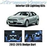 Xtremevision dodge dart 2012-2015 kit intérieur led de luxe blanc froid (6 pièces)